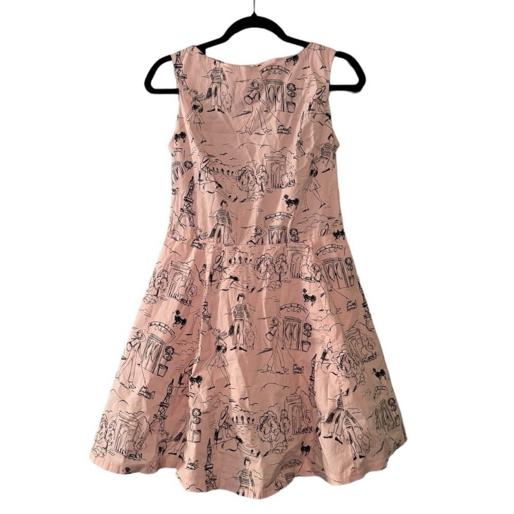 Luly K Retro Vintage Pink Paris Dress, Size L